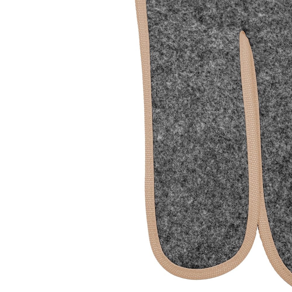 Ковры RENAULT T (автомат) (экокожа, черный, бежевый кант, бежевая вышивка)