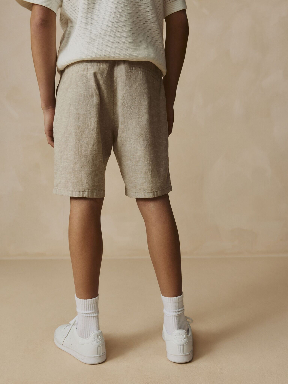 Шорты льняные для мальчика Next AC6-194, Песочный