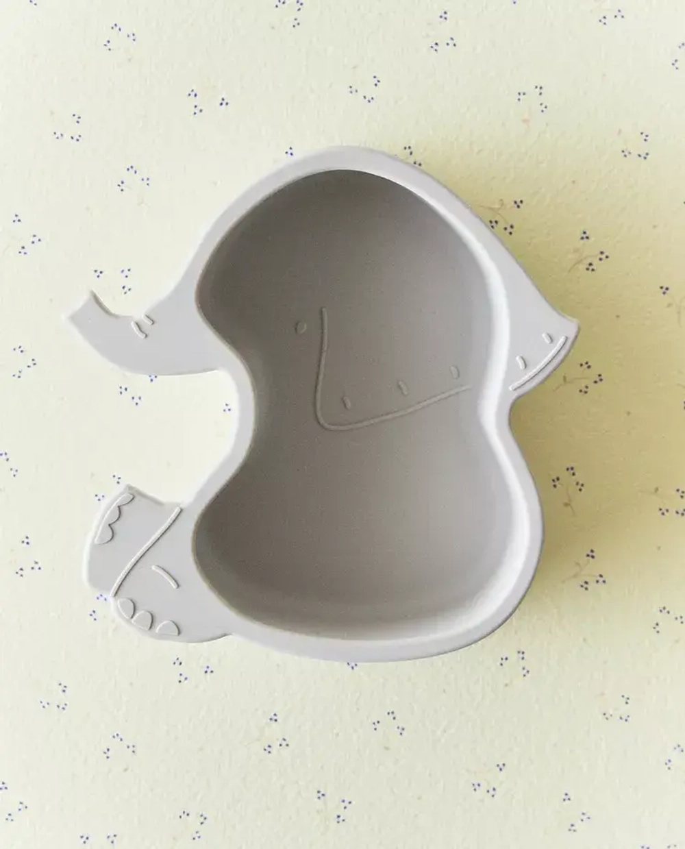 ZARA HOME Детская силиконовая тарелка в виде слона, серый