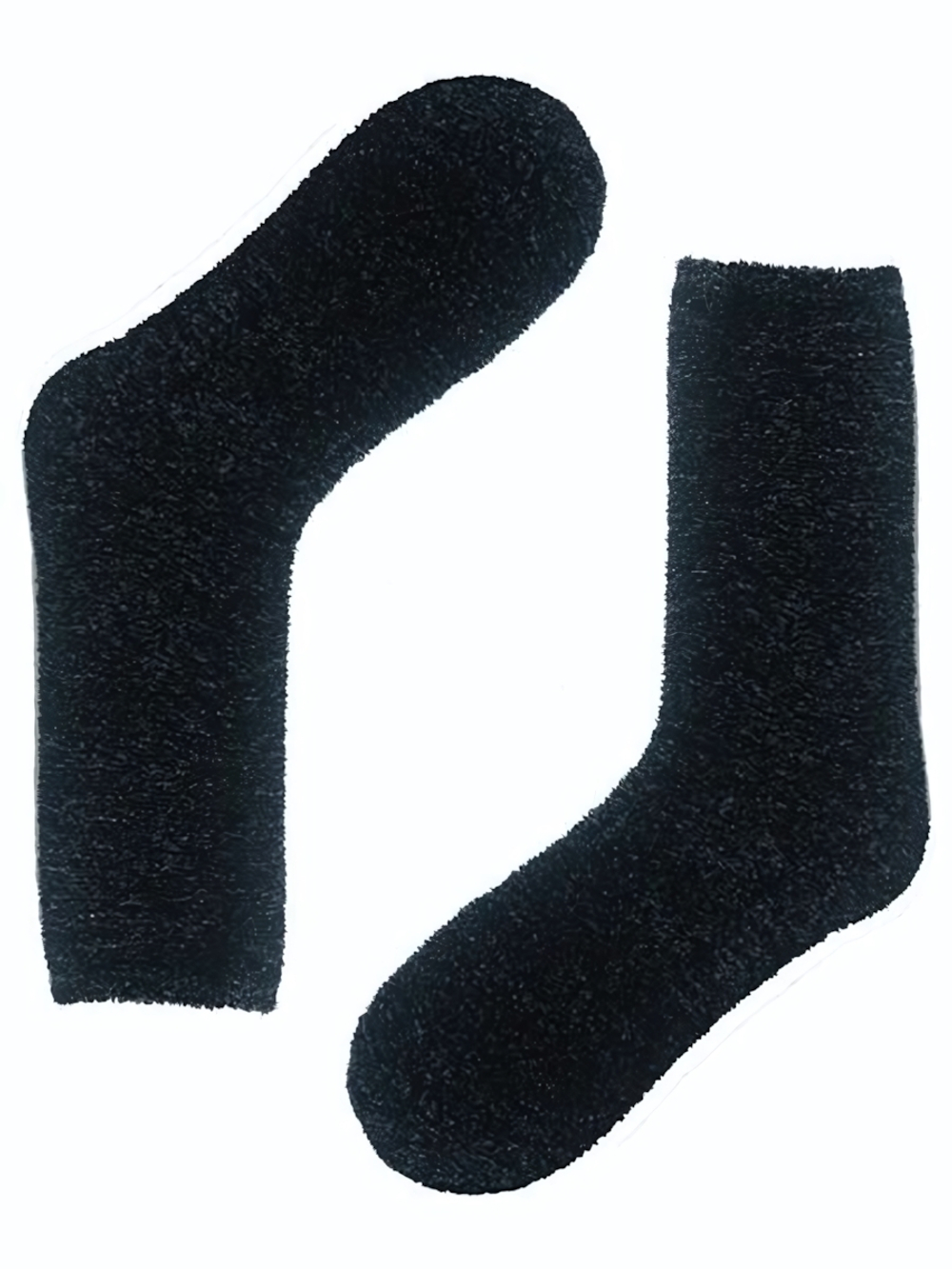 Плюшевые женские носки Soft (Размер: 25) (Цвет: черный)