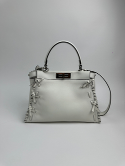 Сумка Fendi Peekaboo Medium Fiocco Bianca