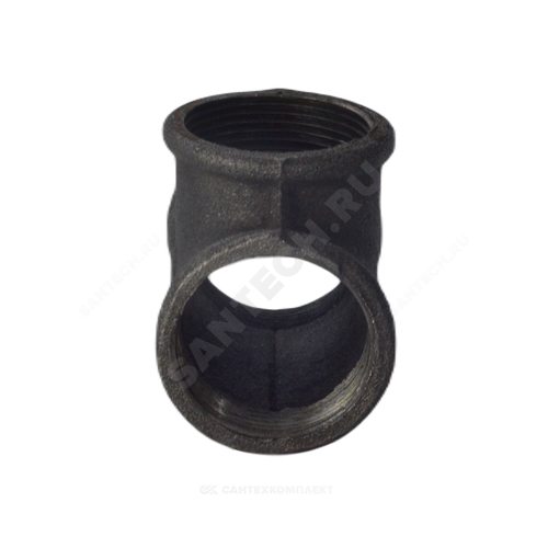 Тройник прямой чугун Ду 40 (1 1/2") ВР/ВР Китай