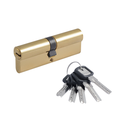 Цилиндровый механизм Нора-М ЛПУ-90 (45-45), ключ/ключ, золото