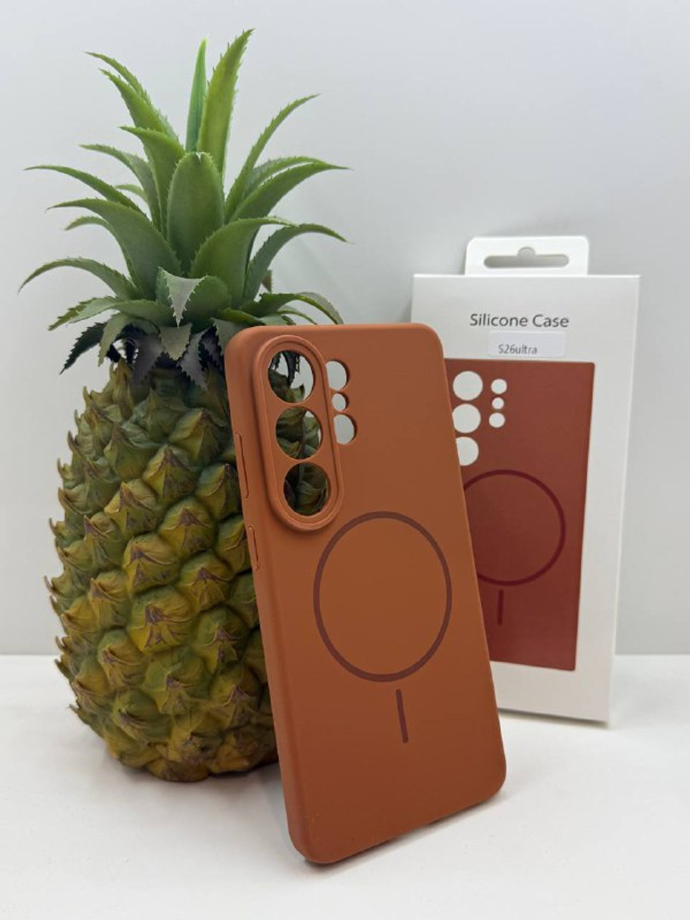 Накладка SILICONE CASE c MagSafe для Samsung S25 Ultra