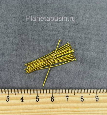 Пины гвоздики (золото) 35 мм 0952