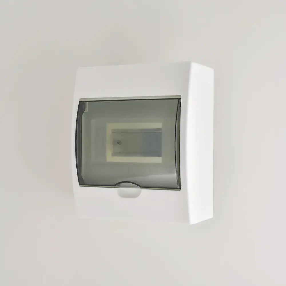 Бокс с прозрачной крышкой ЩРН-П-6 для наружной установки 6-и модульных устройств