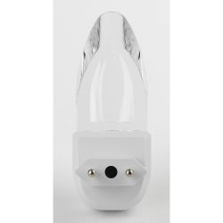 Ночник - светильник светодиодный ЭРА NN-618-LS-W в розетку с датчиком освещенности белый