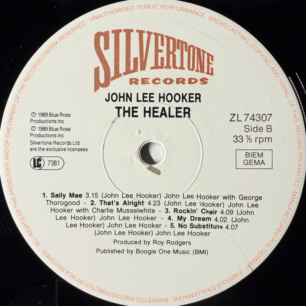 John Lee Hooker - The Healer (Европа 1989г.)
