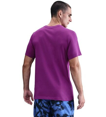 Мужская теннисная футболка Nike Solid Dri-Fit Crew - bold berry/black