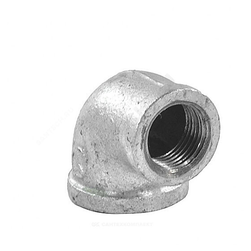 Угольник переходной чугун оц Ду 25х20 (1"х3/4") ВР/ВР Fittex PLUS