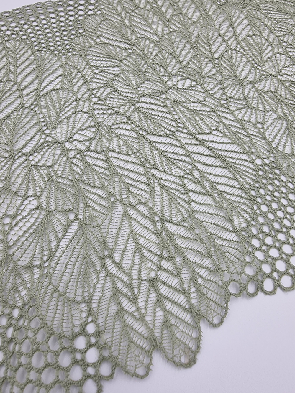 Кружево эластичное хаки КС41 (22 см)