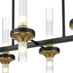 8112/12 NEOCLASSI LN26 096 черный/бронза/прозрачный, металл/стекло Люстра потолочная G9 12*30W 220V TAMARESA