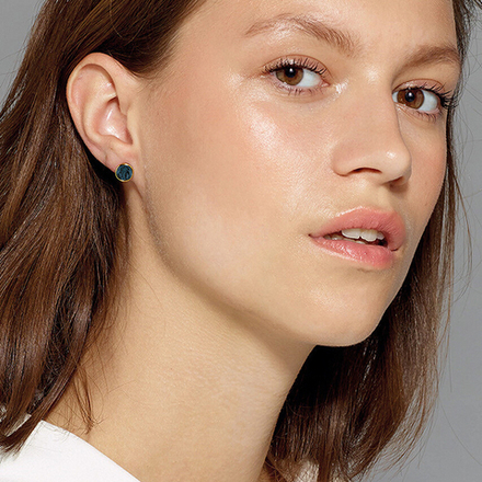 Серьги Dyrberg Kern NOBLE SG BLUE 370021 BL/G