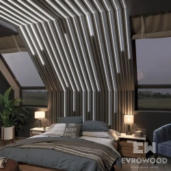 Рейка декоративная из МДФ для подсветки R010LED 30х18х2000