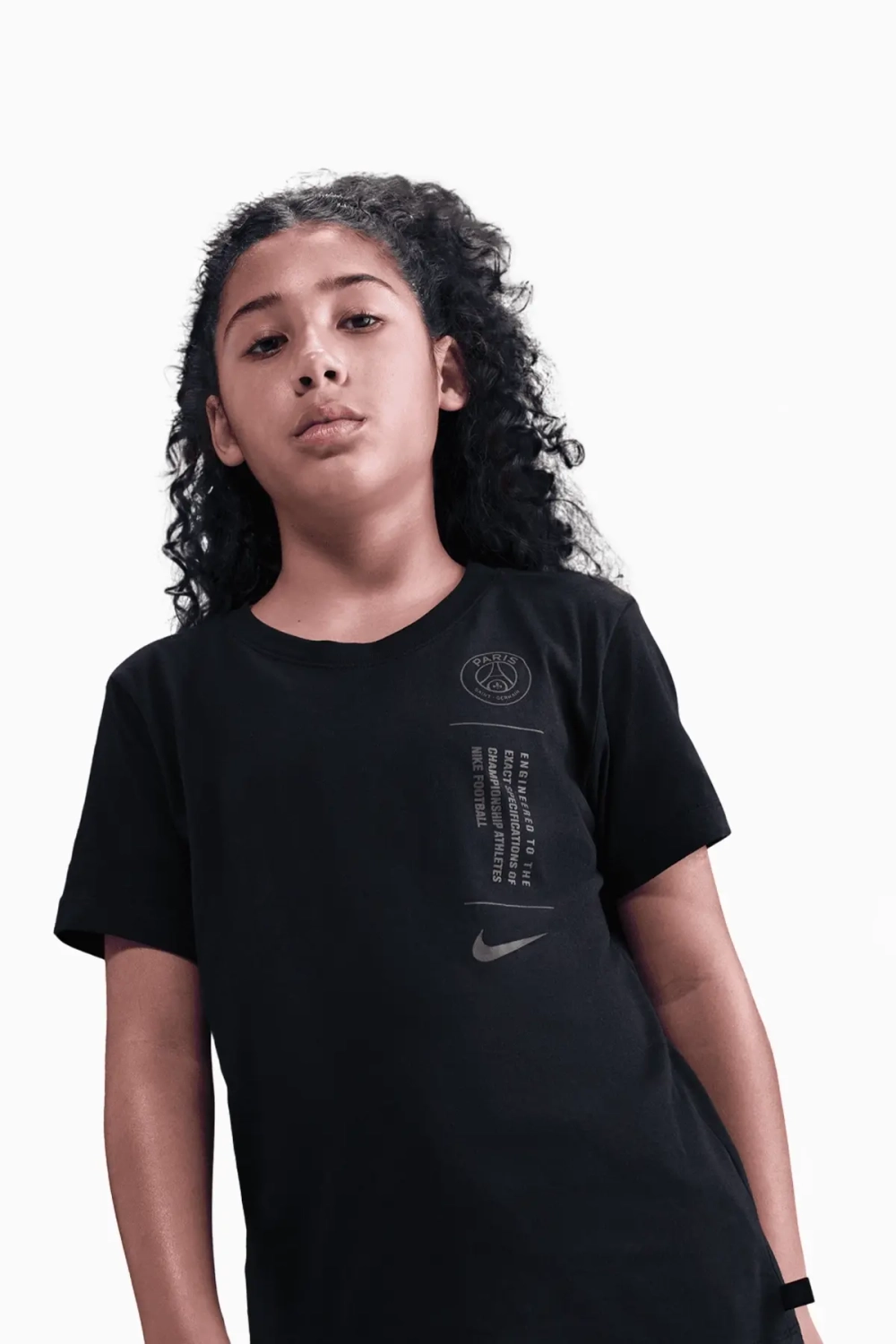 Футболка Nike PSG 25/26 Tee Junior - черный