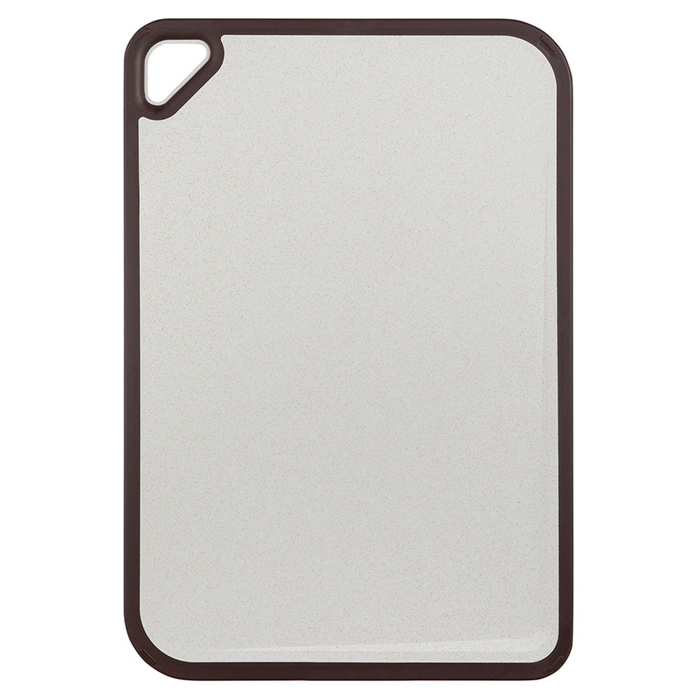 Доска разделочная из пшеничного волокна homi, 44х30 см, светло-серая с темно-сливовым кантом