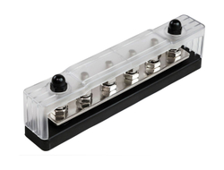 Колодка распределительная электромонтажная с защитной крышкой, 6 контактов