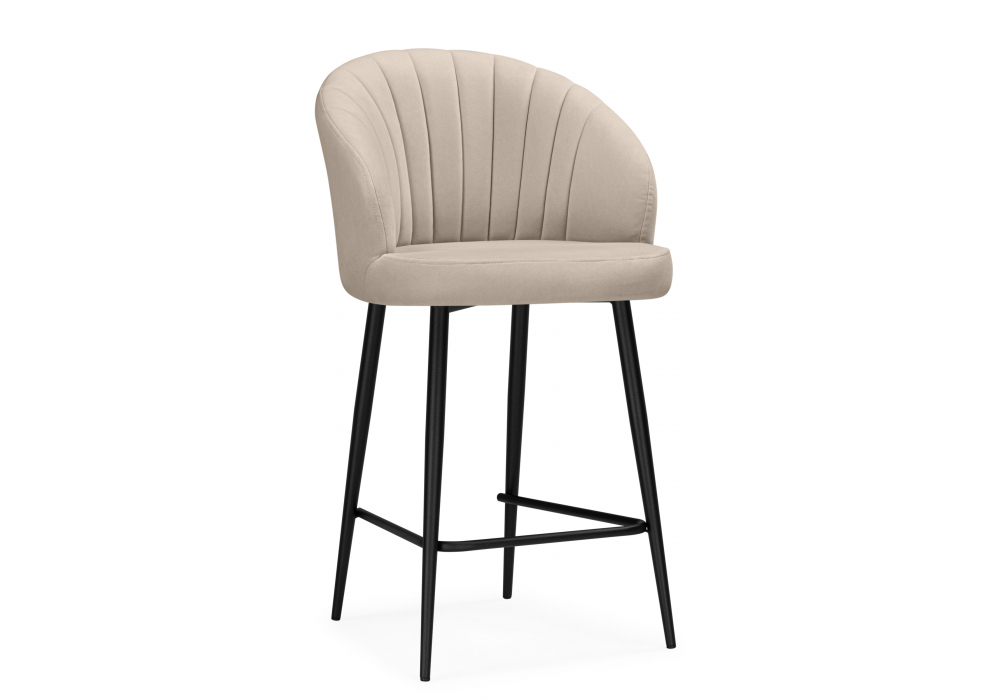 Барный стул Woodville Бэнбу marseille 13, черный, ножки черные