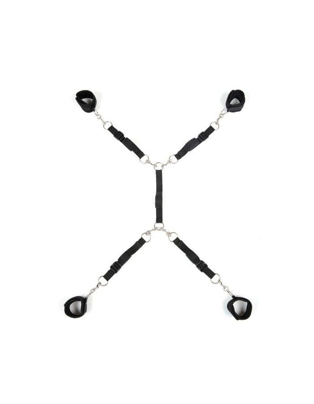 Черный набор фиксаций на кровати Classic Bed Spreader