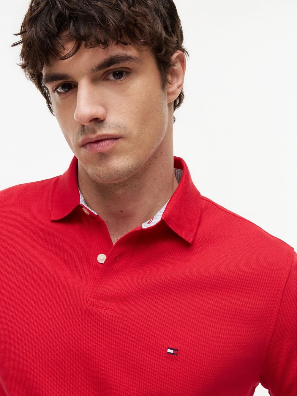 Поло Tommy Hilfiger Regular Fit Stretch Primary Red