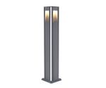 Светильник уличный Крисми серый 220V w12*12 h80 Led 4*3W (4000K) Декоративная подсветка зеленая.