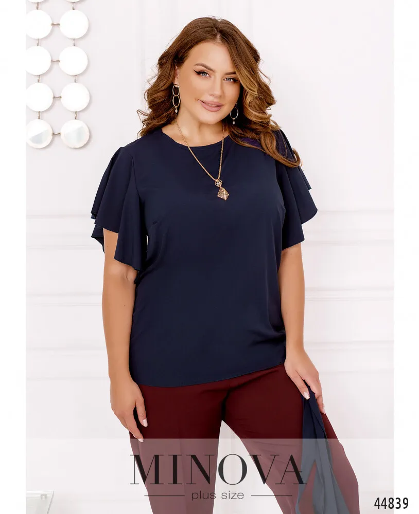 Блуза 2253-темно-синий Minova