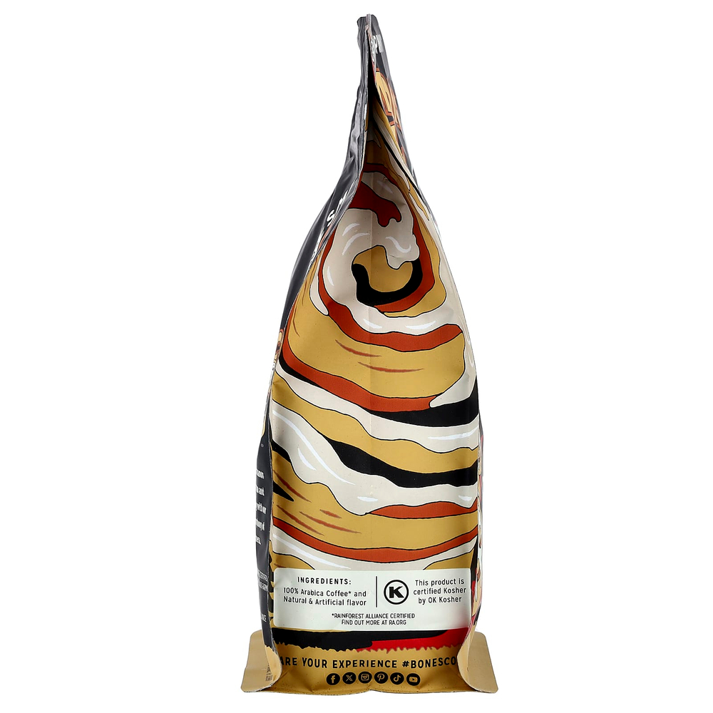 Bones Coffee Company, булочка с корицей, молотая, средняя обжарка, 340 г (12 унций)