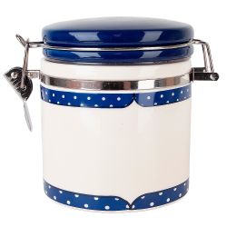 Банка для сыпучих продуктов (клипс) " " 11,5х10х11,5см v=480мл (подарочная упаковка)