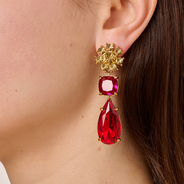 Серьги Dyrberg Kern MISIA SG RED / PINK 470093