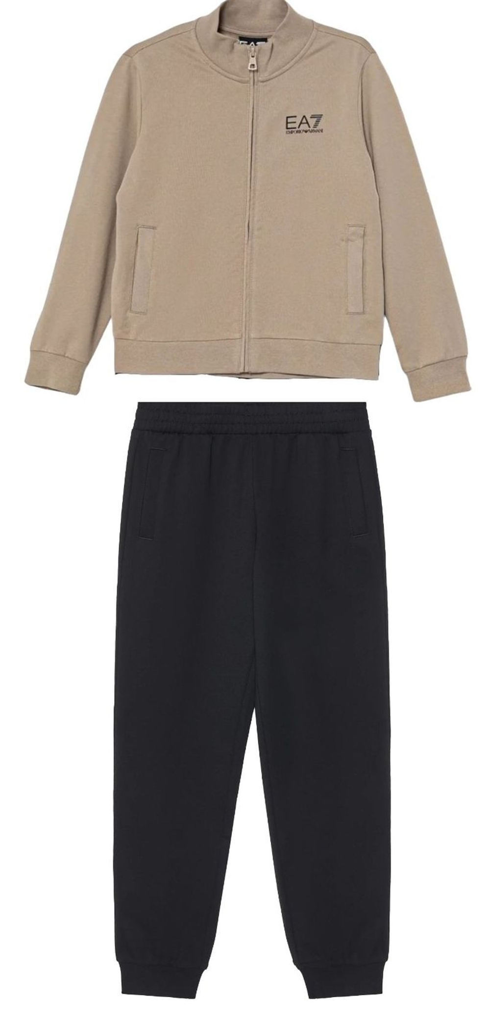 Boys' Спортивный костюм EA7 Boy Jersey - beige/black