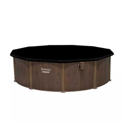 Стальной бассейн Bestway Hydrium Pool Set 488х130 см + песочный ф/насос 5678 л/ч, лестница, тент, подстилка (561CU BW)