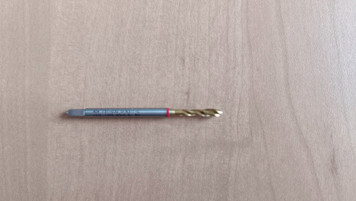 Метчик машинный М3 DIN371-С 6H V40 HSSE TiN Red box ADK151-030