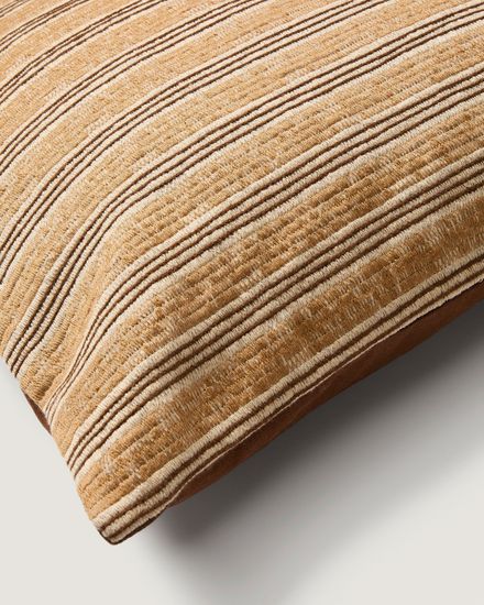 Чехол на подушку Tavina из 100% хлопка с коричневой вышивкой 50 x 50 см