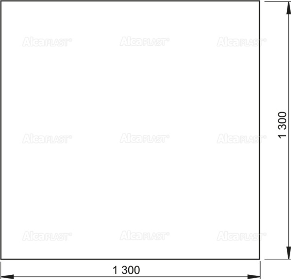 Гидроизоляционная самоклеющаяся фольга 1300 ? 1300 AlcaPlast AIZ3