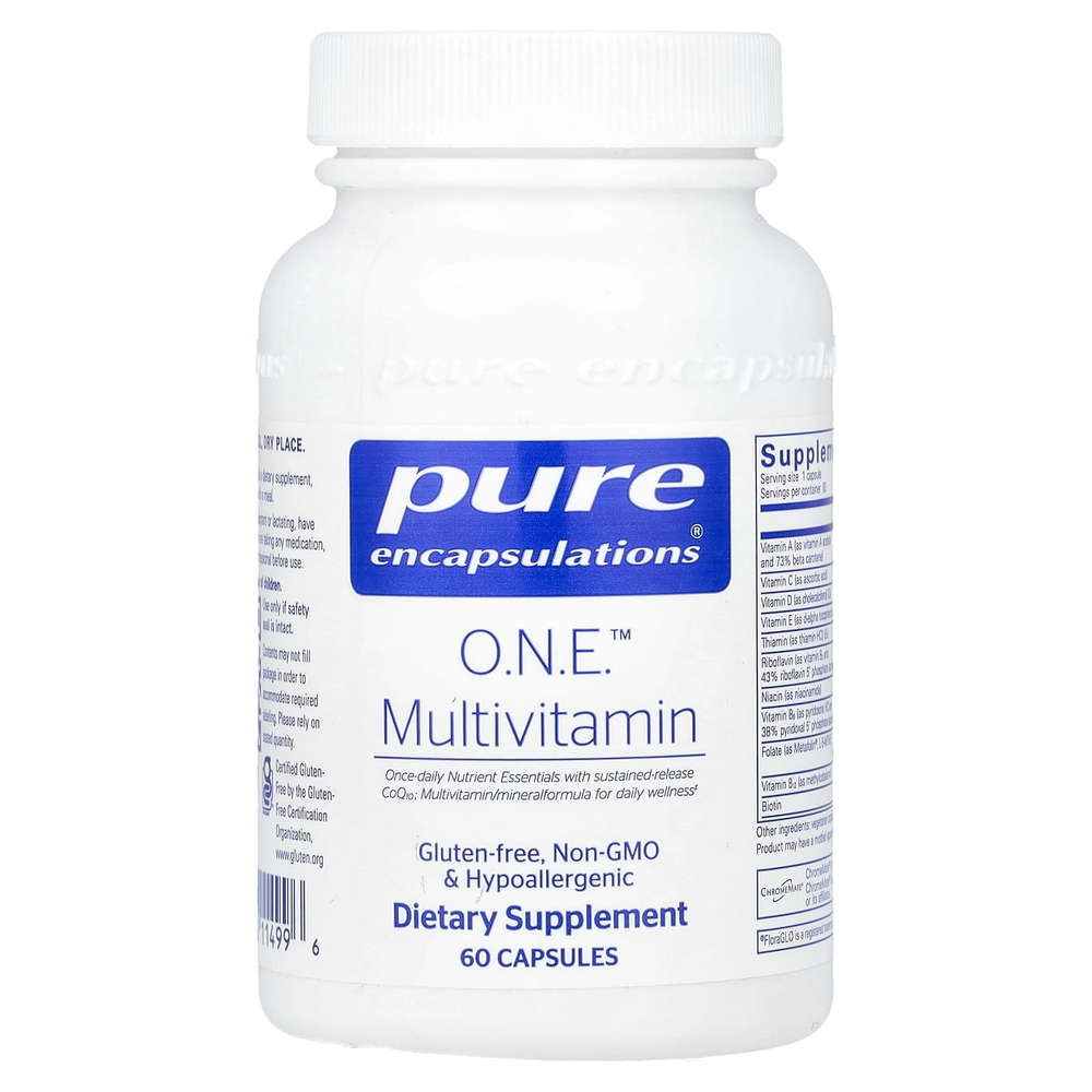 Pure Encapsulations, ONE ™, мультивитамины, 60 капсул