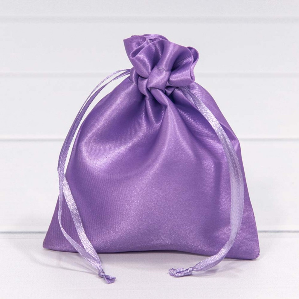 Мешочек 10х12см Атлас (Фиолетовый)