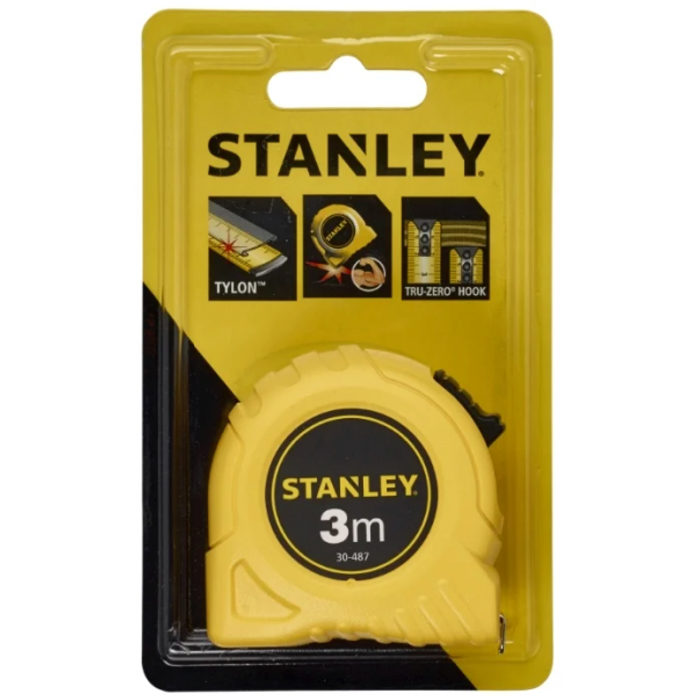 РУЛЕТКА STANLEY ИЗМЕРИТЕЛЬНАЯ 3МХ12,7ММ 0-30-487