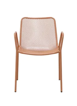 "Зевс" стул стальной, цвет темно-коралловый