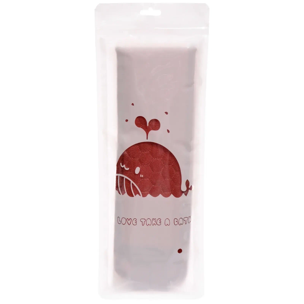 Мочалка для тела «Premium - Laguna», цвет марсала, 9*82см