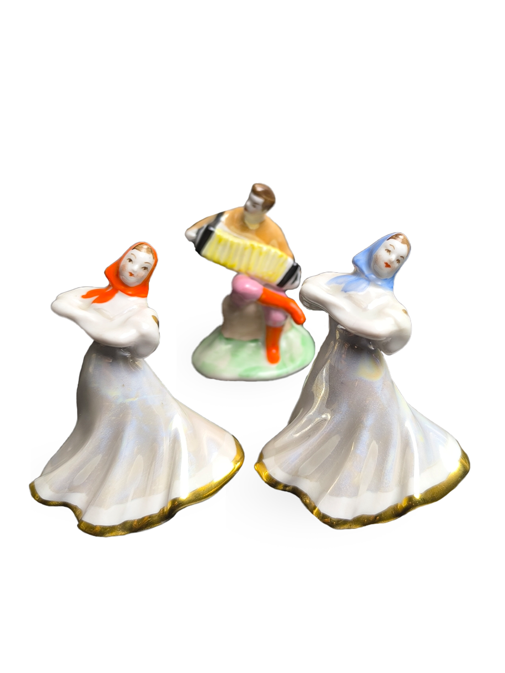 &&& Фарфоровые статуэтки "Русский перепляс" (Дулёво)