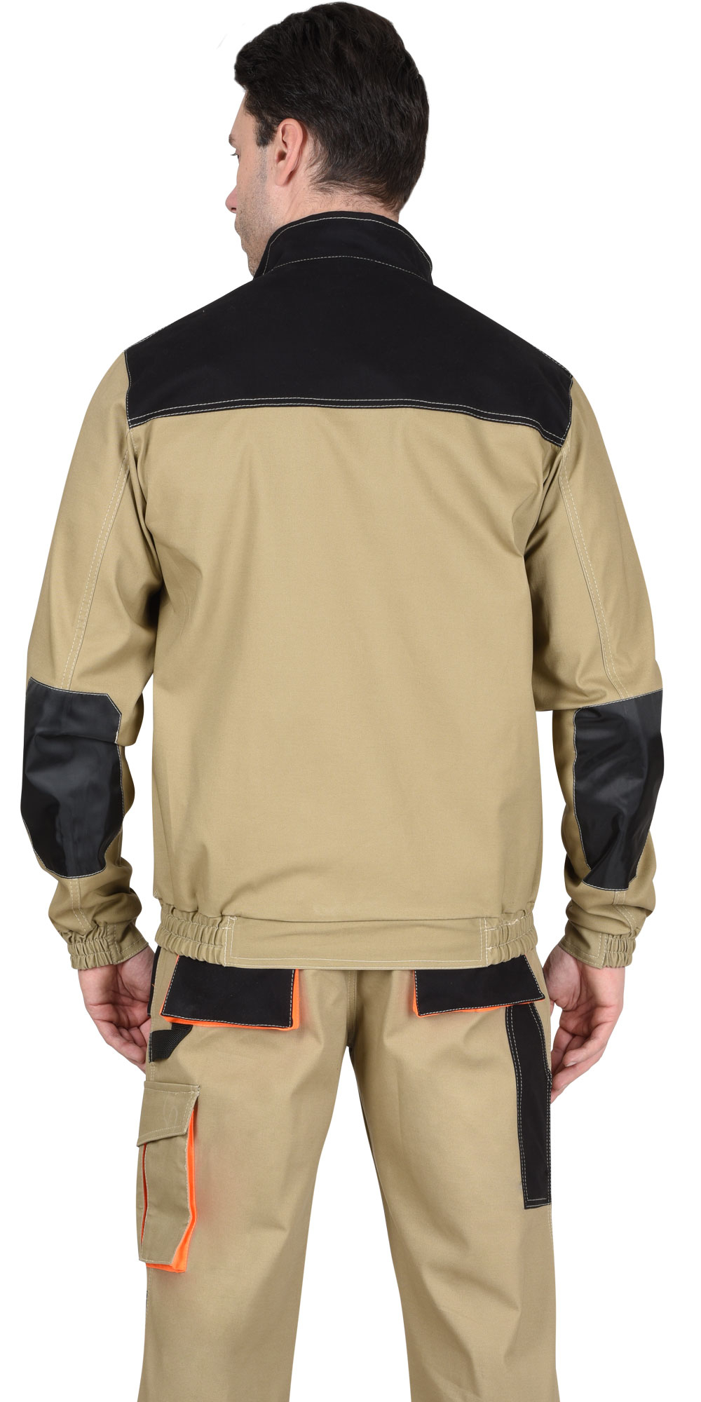 Куртка СИРИУС-МАНХЕТТЕН песочный с оранж. и черным тк