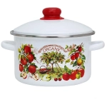 Кастрюля эмалированная 2,0л «Organic» 01-1610/4