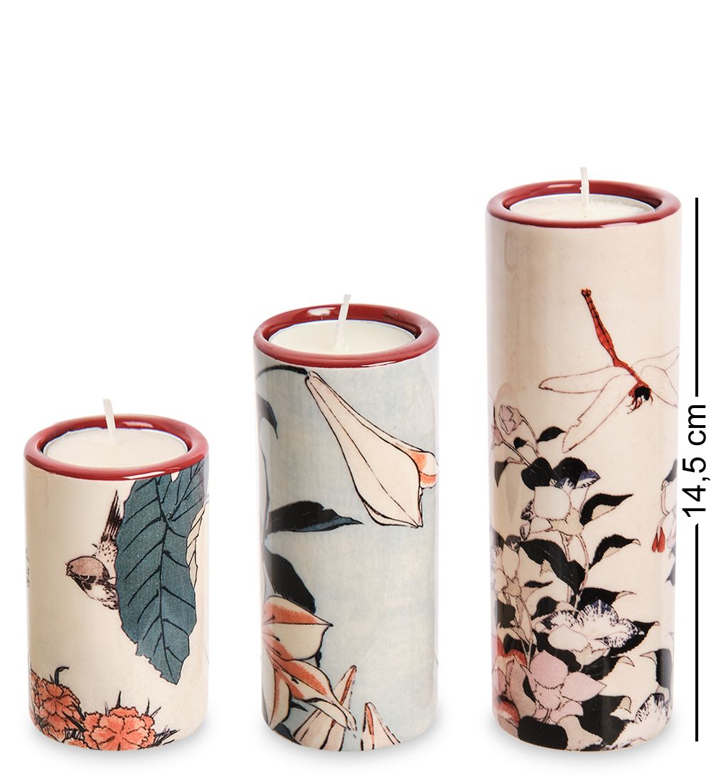 pr-TS06HOK Набор подсвечников (Hokusai.Parastone)