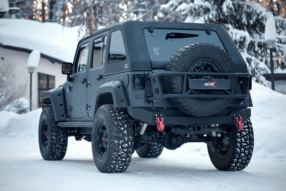 Бампер силовой задний BMS PRO-Line для Jeep Wrangler JK 2007-2018