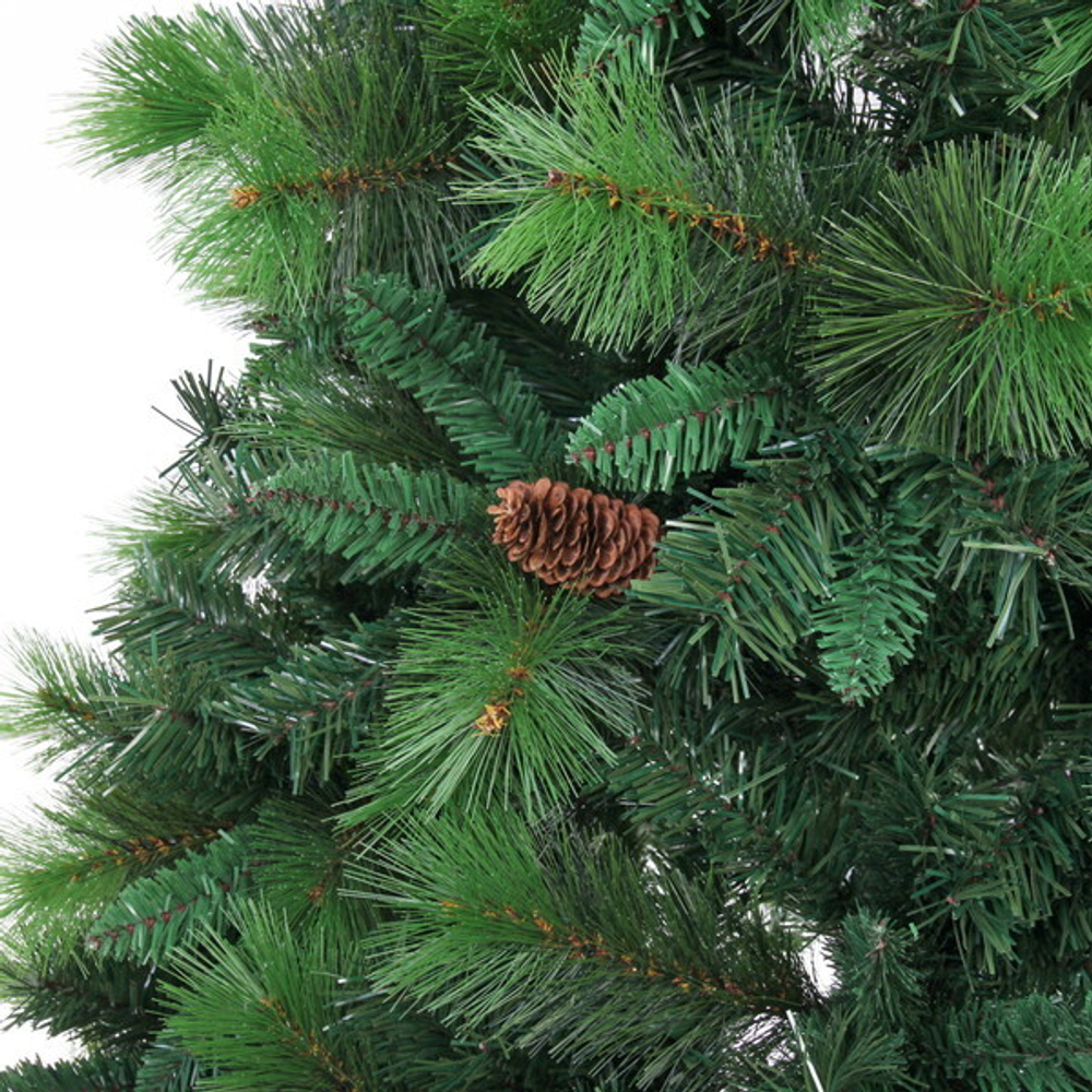 Ёлка «Сокровище зимы» 150 см, ПВХ+леска , шишки (508 веток) (SZ1022-150)