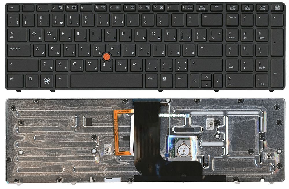 Клавиатура для ноутбука HP EliteBook 8560W, 8570W Series (с подсветкой)