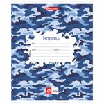 Тетрадь 24 л. BRAUBERG клетка, обложка картон, "КАМУФЛЯЖ", 403584, 5шт