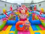 Коммерческий надувной батут «Парк развлечений 5» 12*6*7 м