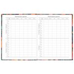 Дневник 5-11 класс 48 л., твердый, BRAUBERG, выборочный лак, с подсказом, "Цветы", 106410