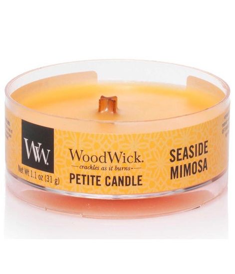 Прибрежная мимоза, ароматическая свеча мини, WoodWick